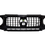 Mercedes G63 2025 Front Grille Headlight Covers Bracket Black Gloss OEM for sale in dubai01