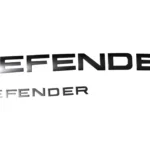 Land Rover Defender Silver Hood + Tail badge Letters for sale in dubai