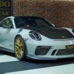 Dominant Beautiful guide in the limited Porsche